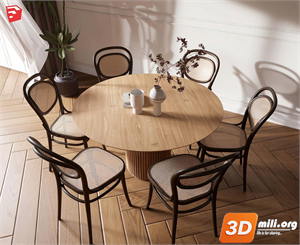 Dining Table Set Skp Files